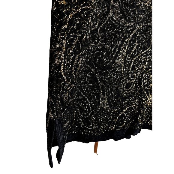 Liz Wear Small Sweater Wool Blend Black Sparkly Goth Holiday Party Y2K - Picture 6 of 16